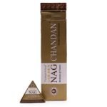 Conos Incienso Jumbo Dorado Nag - Chandan Reflujo 42g