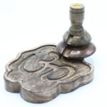 Quemador Incienso Inverso Madera de Mango Ohm - 23 cm