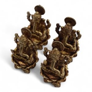 Figura de Ganesha en Latón: Dios de la Sabiduría 49mm - Imagen 7