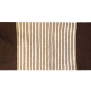 Alfombra Pasillera India Algodón Marrón y Beige 70x170 cm - Imagen 4