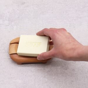 Jabonera clásica de caoba - ovalada en esquina - Imagen 4