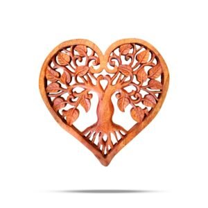 Panel de Madera Corazón Árbol de la Vida 30cm - Calado - Imagen 1