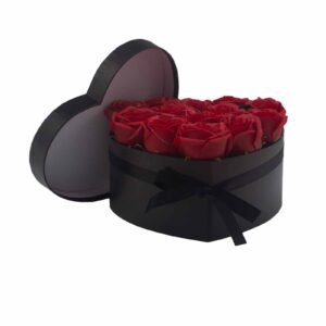 Caja Corazón con 13 Rosas de Jabón Rojas | Estuche Premium - Imagen 3