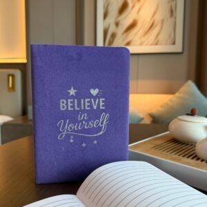 Cuaderno Terciopelo Lavanda "Believe in Yourself" - 80 pág