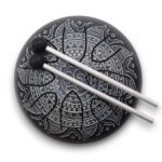 Tambor Om Mandala Grabado de Hierro - 16 cm (Incluye Baquetas)