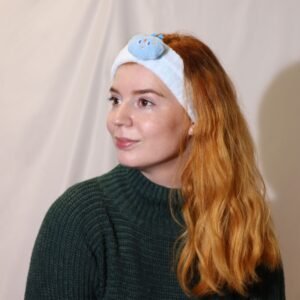 Diadema de Maquillaje Toast & Friends - Diseño Kawaii Negro - Imagen 2