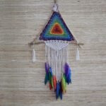 Atrapasueños Balinés Gigante Pirámide Multicolor (90 cm)