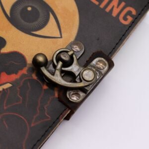 Cuaderno de Cuero Stop Doomscrolling - Diseño Grabado - Imagen 3