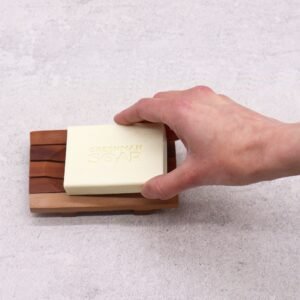 Jabonera clásica de caoba - Grid Drainer - Imagen 4