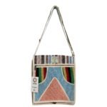 Bolso Mensajero para Laptop de Cáñamo - Diseño Triángulo