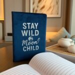 Cuaderno Terciopelo Azul "Stay Wild Moon Child" - 80 pág