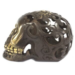 Calavera vintage de latón - Lrg - Imagen 5