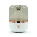 Difusor de Aroma Blanco y Bronce con Luz LED y USB
