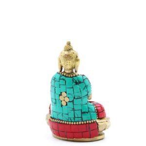 Figura de Buda de la Bendición en Latón e India - 7.5cm - Imagen 5