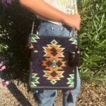 Bandolera Festival Kilim Azul Marino - Estilo Turco Boho