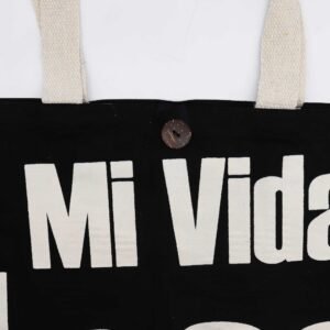Bolso Básico Icónico - Mi Vida Loca - Negro natural 10 oz (36 x 43 x 10 cm) - Imagen 4