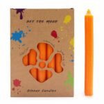 Velas de Mesa Color Mango Rústico - Pack de 21 Unidades