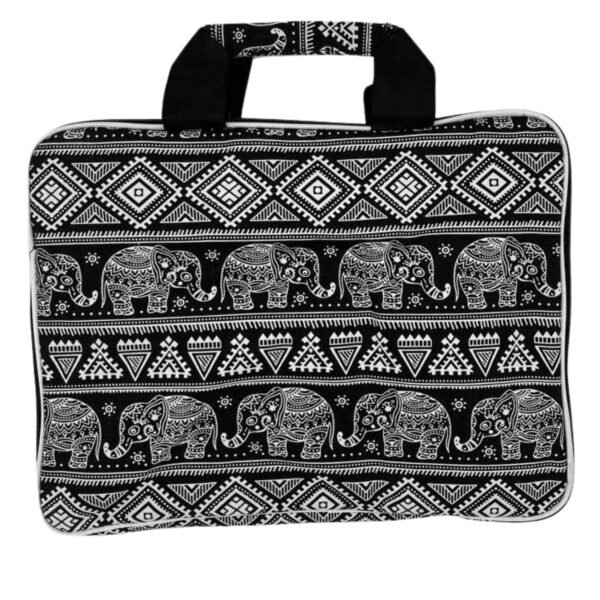Bolsa acolchada para portátil (Elepants Motiff) 33x24x3cm