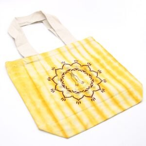 Bolsa Tote Tie Dye Namaste Hands - Algodón 170g Amarillo - Imagen 4