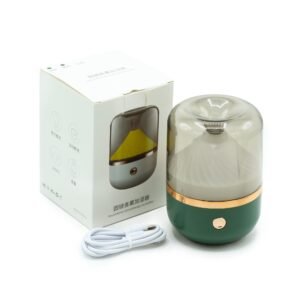 Difusor de Aroma Verde y Bronce con Luz LED y USB - Imagen 2