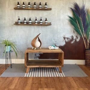 Alfombra Pasillera India de Algodón Gris y Blanco 70x170 - Imagen 2