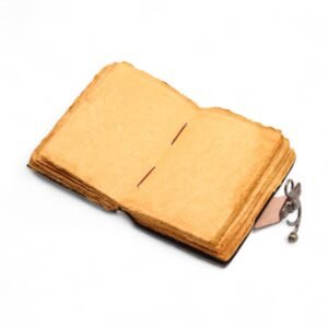 Cuaderno de cuero grueso con borde deckle – El libro de historias no contadas – 15x10 cm - Imagen 6