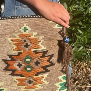 Bandolera Festival Kilim Beige - Bolso Étnico de Turquía - Imagen 2