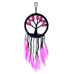 Atrapasueños Árbol de la Vida en Macramé - 16cm (Surtido) - Imagen 4