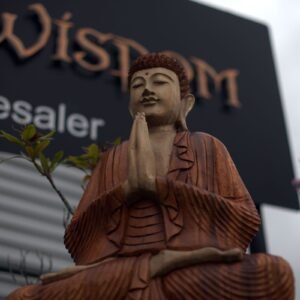 Estatua de Buda Tallada a Mano - 80cm Bienvenido - Imagen 9