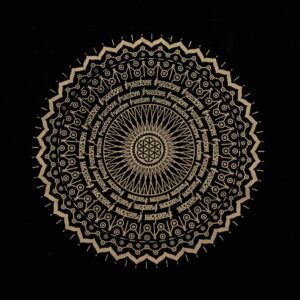 Bolso tote lavado a la piedra extragrande 14 oz - Mandala de la libertad - Imagen 3