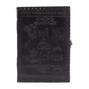 Cuaderno Grande de las Sombras - Cuero Negro Vintage - Imagen 1