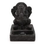 Porta Incienso Ganesh Feng Shui Negro Antiguo - 13 cm