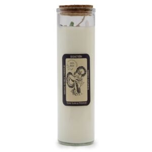 Vela de Soja Hechizo de Seducción con Gemas y Aromaterapia