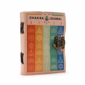 Cuaderno de Cuero 7 Chakras - Diario Espiritual Vintage - Imagen 1