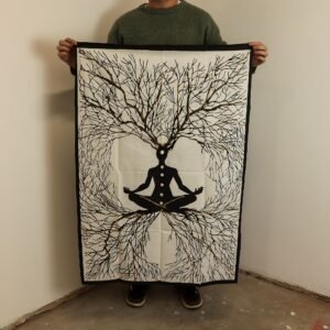 Tapiz de Pared Algodón 70x110 cm - Conexión Tierra y Chakra - Imagen 1
