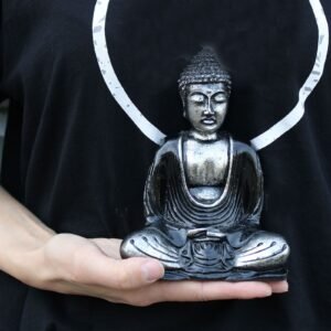Buddha Gris y Negro - Med - Imagen 5