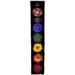 Estandarte Vertical 7 Chakras Medianoche - 183x35cm