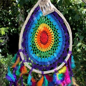 Campanas Árbol de la Vida con Cuentas Chakra y Latón (36 cm) - Imagen 7