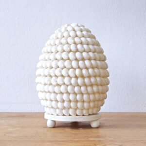 Lámpara Boho de Conchas Buting Ovalada Blanca - 23 cm - Imagen 2