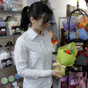 Ramo Flores de Jabón - verde amarillo - Imagen 3