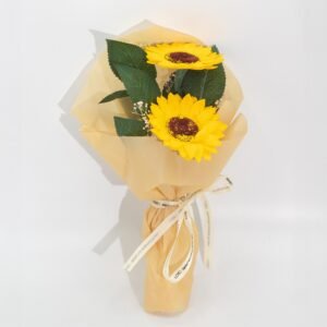 Ramo de 2 Girasoles de Jabón | Flores Eternas de Regalo - Imagen 5