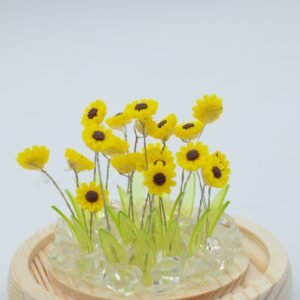 Domo de Cristal Floral Glow - 20 Girasoles LED USB - Imagen 3