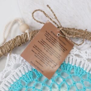 Atrapasueños Corazón de Macramé Multicolor - 35x19 cm - Imagen 4