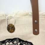 Bolso Tote Buda Inspiración - Algodón y Asas de Piel