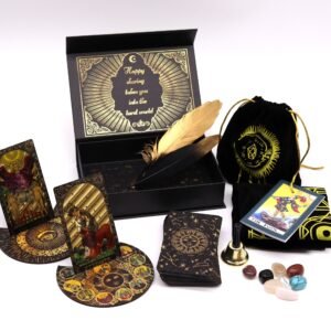 Set de Regalo Tarot Hoja Dorada con Accesorios y Guía - Imagen 2