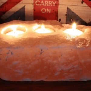 Portavelas de Sal de 3 Agujeros - Purificador Natural - Imagen 2