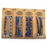 Set de Pulseras para Hombre “Med Set Blues” – Estilo Bohemio