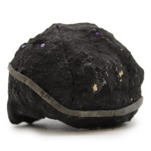 Geoda de Calcita Morada con Exterior Negro - Marruecos - Imagen 2