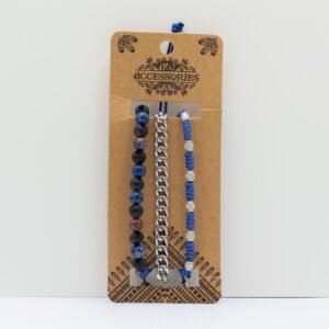 Set de Pulseras para Hombre “Med Set Blues” – Estilo Bohemio - Imagen 2