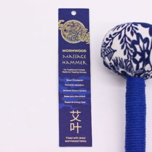Martillo Masajeador de Ajenjo y Bambú - Azul Tradicional - Imagen 2